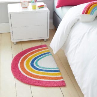 An Image of Pink Rainbow Rug Light Pink