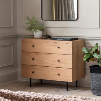 An Image of Aubourn 3 Drawer Chest Natural