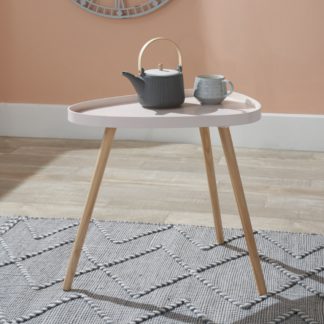 An Image of Clarice Teardrop Side Table Blush