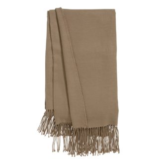 An Image of Habitat Mirage Plain Throw - Gold - 125x150cm