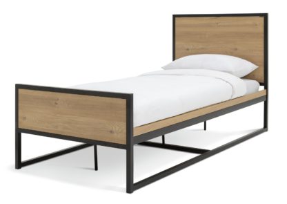 924f958d8b1c7bbd5faa257873816c1ec6b93fb1f23dc82a923cd1f437836ac9.jpg An Image of Habitat Loft Living Single Bed Frame - Oak