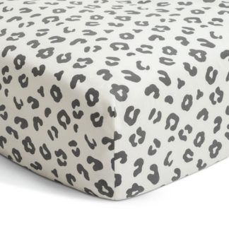 An Image of Habitat Mono Animal Printed Fitted Sheet - Double