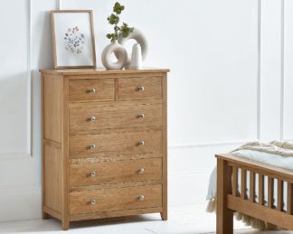 An Image of Mallory - 4+2 Drawer Chest - Oak - Wood