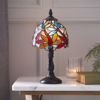 An Image of Vogue Coral Traditional Table Lamp MultiColoured