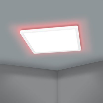 An Image of EGLO Rovito-Z Square Flush Ceiling Light White