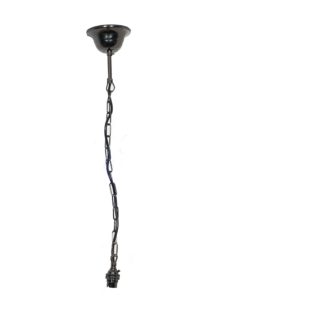 An Image of Black Chrome Traditional Ceiling Light Black