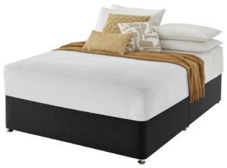 An Image of Silentnight Double Divan Bed Base - Charcoal