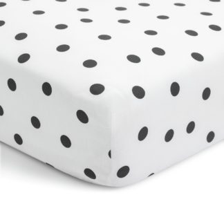 An Image of Habitat Mono Spot Fitted Sheet - Double