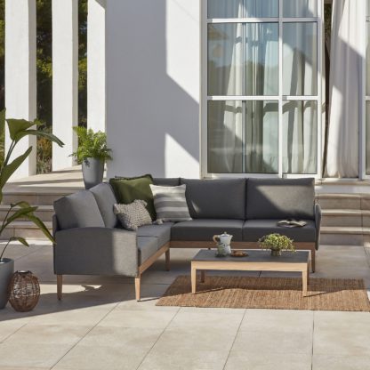 An Image of Avon Fabric Garden Corner Sofa Set