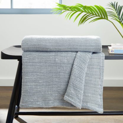 An Image of Rinna Waffle Throw Green