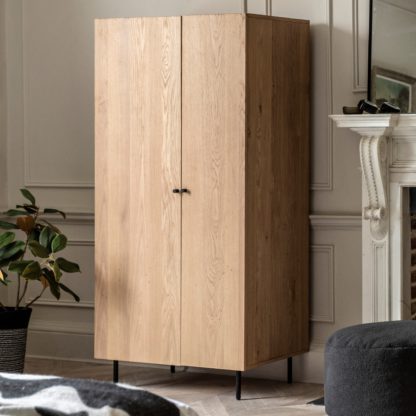 An Image of Aubourn 2 Door Wardrobe Natural