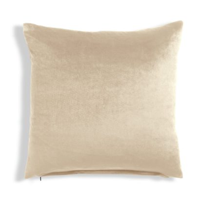 An Image of Habitat Velvet Cushion - Champagne - 43x43cm