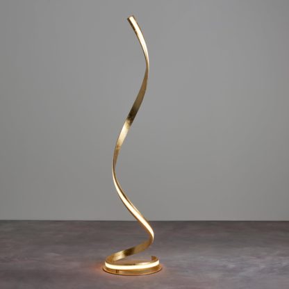 An Image of Vogue Reed Floor Lamp Gold