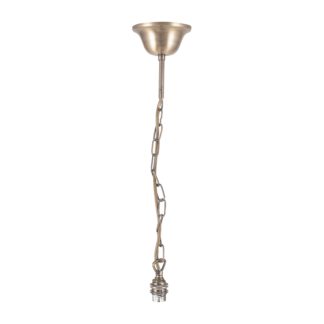 An Image of Metal Chain Ceiling Light Antique Brass