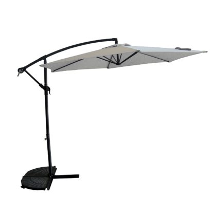 An Image of 3m Garden Overhanging Parasol - Amaya