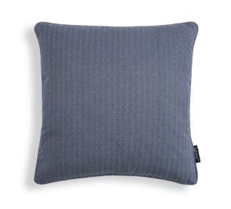 An Image of Habitat Herringbone Cushion Cover - 2 Pack - Blue