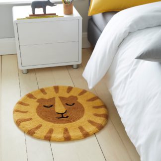 An Image of Lion Rug Brown