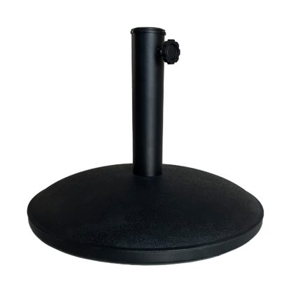 An Image of Cement Parasol Base 15kg - Black