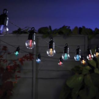 An Image of The Solar Company 40 Festoon String Lights - Multi