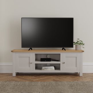 An Image of Return - Bromley Wide TV Unit for TVs up to 55, Grey Grey