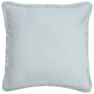 An Image of Woven Stonewashed Cushion - Light Grey