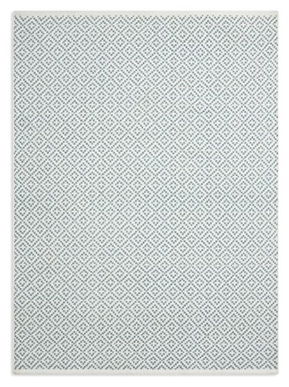 01f53779392bf13d35cb2f584c89def0602eb9727e8619573f2da40019a7a621.jpg An Image of Habitat Modern Country Diamond Rug - 120x170cm - Blue
