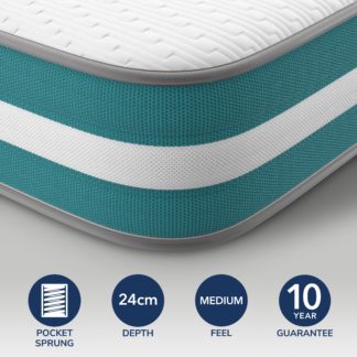 An Image of Silentnight Just Sleep Bliss Rolled Gel Mattress White