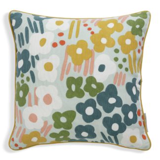 An Image of Habitat Scion Family Meadow Cushion - Multicolor - 43x43cm