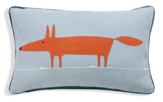 An Image of Habitat Scion Mr Fox Family Cushion -Multicoloured - 50x30cm
