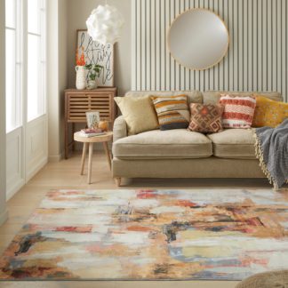 An Image of Luxe Washable Rug MultiColoured