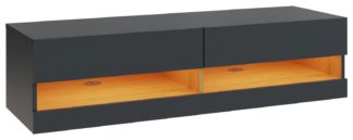 An Image of GFW Leon 180cm LED Wall TV Unit - Anthracite