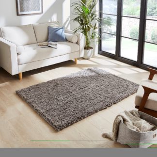 An Image of Curly Twist Rug Grey