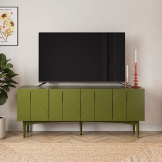 An Image of Gia Wide TV Unit Moss Green