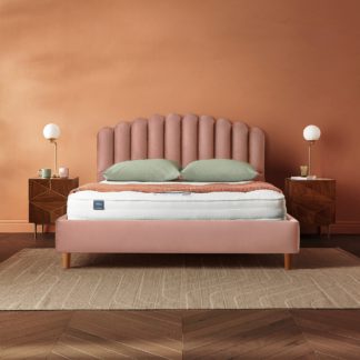 An Image of Silentnight Oriana Bed Frame, Velvet Pink