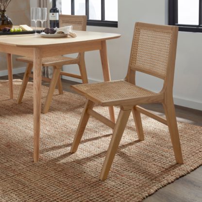 An Image of Adrielle Dining Chair, Oak Oak (Brown)