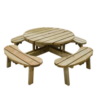 An Image of Forest Garden Circular Picnic Table