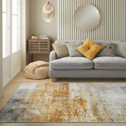 An Image of Luxe Washable Rug MultiColoured