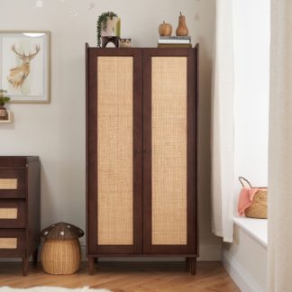 An Image of Tutti Bambini Japandi Wardrobe Walnut