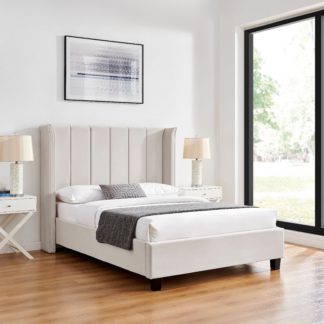 An Image of Limelight Polaris Bed, Velvet Natural