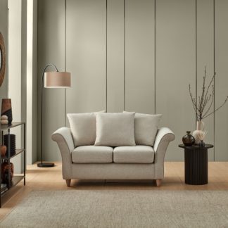 An Image of Dixie 2 Seater Sofa, Fabric Natural