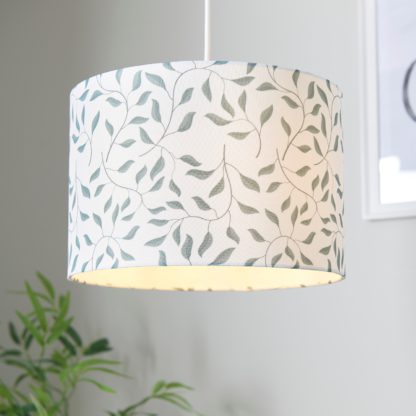 An Image of Vine Print Drum Lamp Shade - 30cm