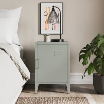 An Image of Helga Metal Bedside Table Yellow