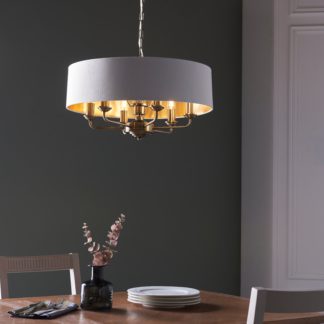 An Image of Vogue Sandringham 6 Light Ceiling Light White