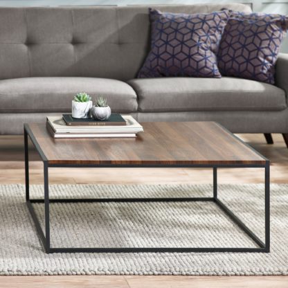 An Image of Tribeca Square Coffee Table, Walnut Walnut