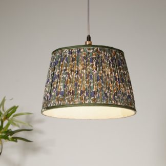 An Image of Vintage Print 30cm Lamp Shade - Ochre