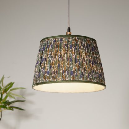 An Image of Vintage Print 30cm Lamp Shade - Ochre