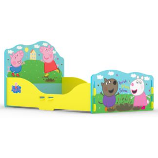 An Image of Peppa Pig – Toddler Bed - Multi-Coloured – Wood - Toddler
