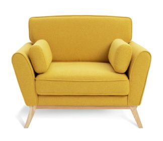 An Image of Habitat Scion Lohko Fabric Armchair - Yellow