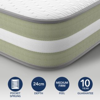 An Image of Silentnight Just Sleep Breathe Rolled Eco Mattress White