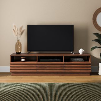 An Image of Dax Wide TV Stand for TVs up to 60" Walnut